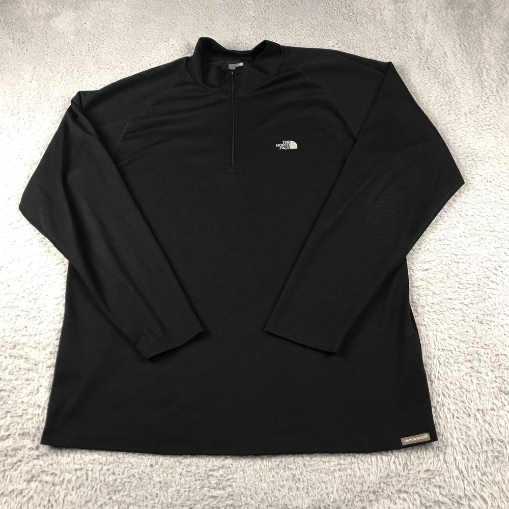The North Face Jacket Mens XL Black Flight Series 1/4 Zip VaporWick A702